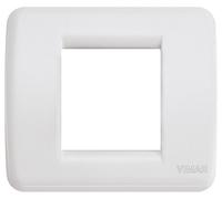 Vimar serie idea - Placa rondo 1-2 módulo plastico blanco idea