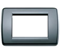 Vimar serie idea - Placa rondo 3 módulo plastico gris grafito