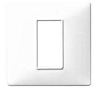 Vimar serie plana - Placa 1 módulo tecnopolimero blanco