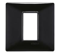 Vimar serie plana - Placa 1 módulo tecnopolimero negro