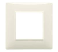 Vimar serie plana - Placa 2 módulo tecnopolimero beige