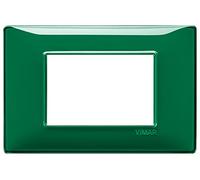 Vimar serie plana - Placa 3 módulo reflex esmeralda