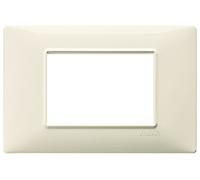 Vimar serie plana - Placa 3 módulo tecnopolimero beige
