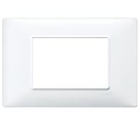 Vimar serie plana - Placa 3 módulo tecnopolimero blanco