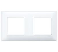 Vimar serie plana - Placa 4 módulo 71mm blanco