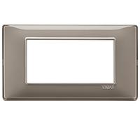 Vimar serie plana - Placa 4 módulo reflex ceniza