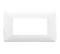 Vimar serie plana - Placa 4 módulo reflex nieve