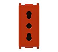 Vimar serie plana - Toma 2 polos+tierra 16a p17/11 rojo
