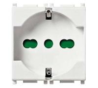 Vimar serie plana - Toma 2 polos+tierra 16a universal antibacteriano