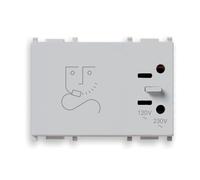 Vimar serie plana - Toma para afeitadora 230v silver