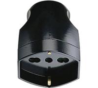 Vimar - Toma 2 polos+tierra 16a universal axial negro