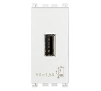 Vimar Unidad Alimentación USB 5V1, 5A 1M Blanco - 19292.B