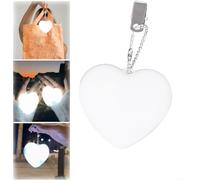 VIMAZ 1 luz de corazón brillante para bolso, luces de bolso para bolso, luces de bolsa para bolso, sensor automático activado por tacto, lámpara LED, luces de noche colgantes en forma de corazón para