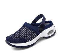 Vimlo Zuecos ortopédicos for Mujer con Soporte for Arco, Zapatillas de Deporte Anchas ortopédicas for Caminar, Sandalias elásticas (Color : Blue, Size : 38)