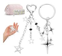 Vimmvid 2 piezas Y2K Keychain Bolsas Colgantes Bag Charms, Phone Charm Handyanhänger Handy Anhänger Kette Stylisch Schlüsselanhänger Aesthetic Handyaccessoires, modische Taschenanhänger
