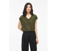 Vimodala Cuello En V Top De Manga Corta L