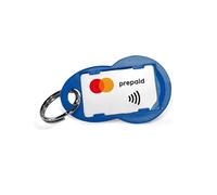 VIMpay Go - la MasterCard más pequeña del mundo: Microcard NFC para pagos sin contacto, con o sin carro de la compra como llavero en el color deseado, azul, 2.5 x 1.5 cm, Moderno
