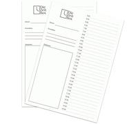 VIMPLUS - La caja de tiempo - Agenda diaria para hacer lista, bloc de tiempo DIN A5, 2 x 50 hojas (100 días) - DE - Tareas minimalistas, cita y calendario según el método probado de tiempo de boxing
