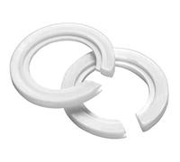 Vin beauty Anillo reductor de pantalla E27 a E14, paquete de 2 anillos adaptadores de pantalla de lámpara, anillo de luz, arandela de plástico, repuesto de 42 mm, 29 mm, adaptador de tornillo, color