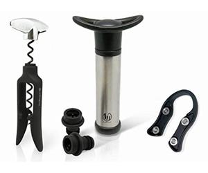 Vin Bouquet FI 003 set vino sacacorchos de giro y bomba de vacío accesorios abridor botellas manual conservación tapón vacío regalo