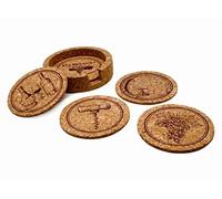 Vin Bouquet FIA 315 - Set de Posavasos de Corcho, Antideslizante, Resistente al Calor, Ideal para Hogar, Restaurante, Facil Limpieza