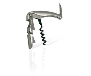 Vin Bouquet FID 008 - Sacacorchos Profesional de 2 Tiempos, Sacacorchos Camarero, Descochador, Abrebotellas de 2 tiempos