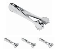 Vin Bouquet FIK 302 - Pinzas de hielo de Acero Inoxidable, plateado (Paquete de 4)