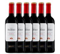 Viña Albali Roble Tinto D.O. Valdepeñas - Paquete de 6 x 750 ml - Total: 4500 ml