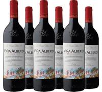Viña Alberdi 2018 - Vino Tinto Crianza - Ideal Combinar con Carnes, Pescados, Tallarines, Vino para una Buena Cena - Disfrutalo para Momentos con los Tuyos - Pack 6 Botellas 750ml
