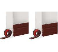 Vinabo 100 x 5cm Burlete Puerta Entrada, Aislante Puertas de Entrada-Fácil y Rápido de Instalar, Burlete Puerta Exterior, Aislante Térmico, Protección Fría, Protección de Sonido (1x Marrón)