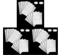 Vinabo 1080 Piezas de Pegatinas Redondas para Rayar, 540 Pares de Ganchos y Bucles Autoadhesivos con Puntos para Rayar de 10 mm, Puntos para Rayar Autoadhesivos para Bricolaje, Manualidades, etc