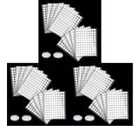 Vinabo 1080 Piezas Pegatinas para Rascar de Doble Cara,Pegatinas Redondas para Rascar,Adhesivo Redondo,540 Pares de Puntos Autoadhesivos Redondos de 10 mm,para Bricolaje,Fotos,Manualidades,etc