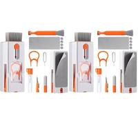 Vinabo 11 en 1 Keyboard Cleaning Brush Kit, Cepillo Limpiador de Teclado Multifunción, Herramienta de Limpieza, Extractor de Polvo para Tableta, Computadora, Auricular Bluetooth, Teléfono, Cámara