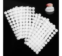 Vinabo 400 Piezas de Pegatinas Redondas para Rayar, 200 Pares de Ganchos y Bucles Autoadhesivos con Puntos para Rayar de 20 mm, Puntos para Rayar Autoadhesivos para Bricolaje, Manualidades, etc