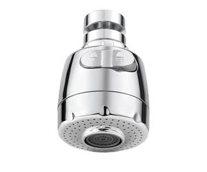 Vinabo Aireador para grifo 360 ° giratorio boquilla grifo cocina, boquilla grifo cocina fregadero con filtro regulador de cabezal 2 modos,aireador grifo,atomizador grifo,cabezal grifo cocina,De Plata