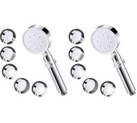 Vinabo Alcachofa Ducha Alta Presión,Cabezal de Ducha de Mano para baño,Antical Ahorro Telefono Ducha Universal Filtrados con 5 Modos Alcachofa de bañera (Paquete de 2)