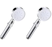 Vinabo Alcachofa Ducha Alta Presión,Cabezal de Ducha de Mano para baño,Antical Ahorro Telefono Ducha Universal Filtrados con 5 Modos Alcachofa de bañera (Paquete de 2)