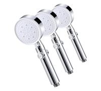 Vinabo Alcachofa Ducha Alta Presión,Cabezal de Ducha de Mano para baño,Antical Ahorro Telefono Ducha Universal Filtrados con 5 Modos Alcachofa de bañera (Paquete de 3)