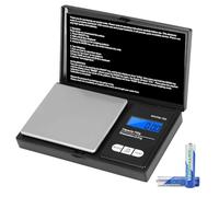 Vinabo Bascula Precision 700g / 0.01g, Tanas de Gramos,Peso de Gramos Cocina,Balanza de Peso Micras y Gramos Multifuncional Función Tara, para Ingredientes, Cocina, Joyería, Negro,(2 pilas incluidas)