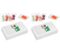 Vinabo Bolsas Vacio Alimentos 20 x 30 cm 100 Bolsas Bolsas Gofradas al Vacío Aptas para Todas Las Máquinas de Vacío para Cocción al Vacío y Conservación de Alimentos (Paquete de 2)