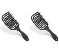 Vinabo Cepillo de Pelo, Cepillo para Desenredar el Cabello - Cepillo para el Cabello Profesional Curvo Ventilado para Cabello Húmedo y seco, Cepillo de Masaje para Mujeres, Hombres y Niños