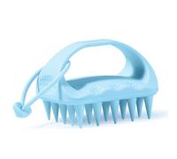 Vinabo Cepillo Masajeador Cuero Cabelludo -100% Silicona Suave, Cepillo para Champú Estimula el Crecimiento del Cabello, Cepillo para el Cuero Cabelludo para Masaje de Cabeza - Azul