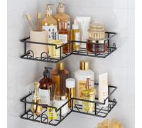 Vinabo Estanteria Ducha 2PCS, Estanteria Baño sin Taladro