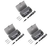 Vinabo Kit de destornilladores de precisión 32 en 1 - Juego de herramientas magnéticos Kit reparación de electrónica de bricolaje para PC, Tablet, Laptop,Gafas,Reloj, Smartphone (Paquete de 3)