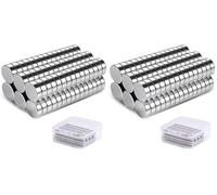 Vinabo - Lote de 60 imanes Mini neodyme, potentes para frigorífico, Bricolaje, Tarjeta y Pizarra Blanca (Paquete de 2)