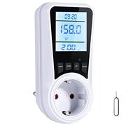 Vinabo Medidor de Consumo Eléctrico, 16 A/3680 W, Pantalla LCD