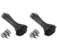 Vinabo Plástico para cableado, bridas de nailon para cables, 200 x 2,5 mm, 110 unidades, negro (Paquete de 2)