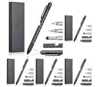 Vinabo Regalo del, Bolígrafo Multifunción 9 en 1, Ideas de Regalo Para Día Del Padre, Hombres, Navidad, Cumpleaños, Para Colegas De Oficina (Paquete de 5)