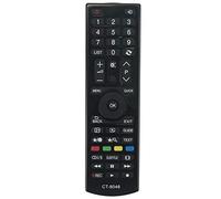 VINABTY CT-8046 Mando a Distancia de Repuesto Compatible con Toshiba 32D1533DB 32D1633DB 32W1533DB 40L1533DB 32W1633DB 32 "HD Ready 720p Freeview LED TV y más