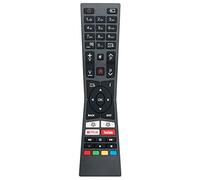 VINABTY RM-C3331 RMC3331 30101023 RCA2A43100 Mando a Distancia de Repuesto para JVC Smart 4K LED TV con Botones de Youtube Netflix LT55VU63M LT-32V55LHA LT-40V55LFA LT40VF52M LT55V65LUA LT40V55LU
